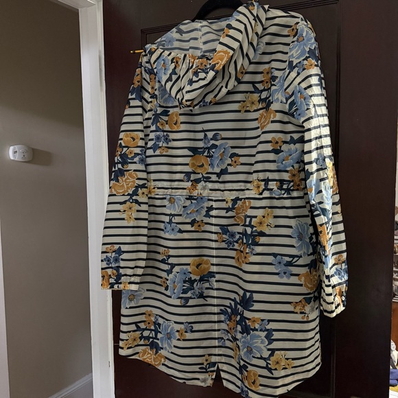 Joules Golightly Floral Striped Women's Rain Jacket - Picture 6 of 6